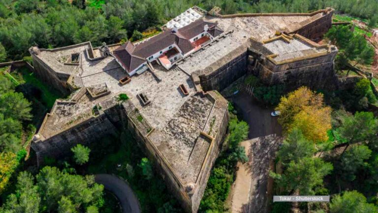 Portugal, fortress Sao Felipe in Setubal.