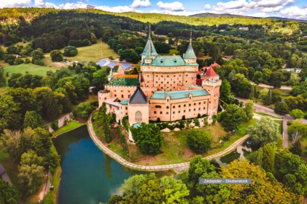 Slovakia, Bojnice castle.