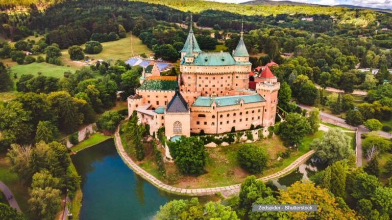 Slovakia, Bojnice castle.