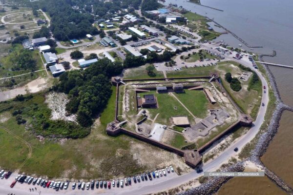 Alabama, fort Gaines. North America.